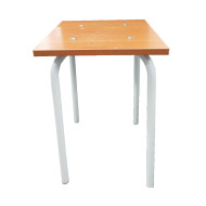Табурет ЛДСП каркас металл.белый, сиденье вишня квадрат. Табурет ЛДСП каркас металл.белый, сиденье вишня квадрат.