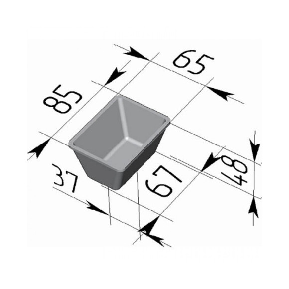 Форма хлебная №12-2 (85х65х48мм) Форма хлебная №12-2 (85х65х48мм)