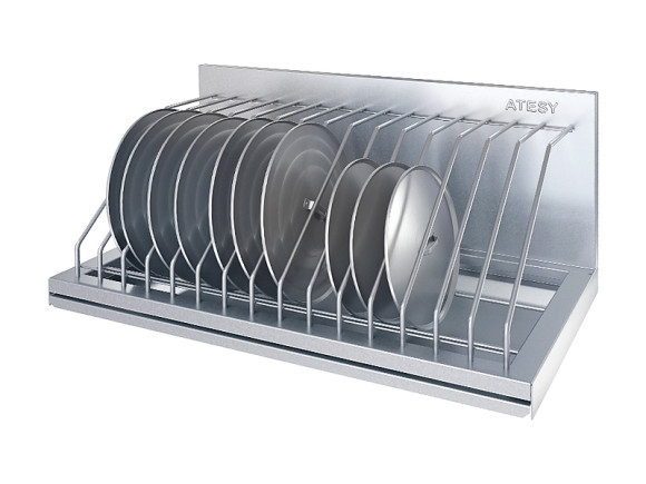 Полка кухонная для крышек Atesy ПКК-С-300.350-6-02 на 6 крышек Полка кухонная для крышек Atesy ПКК-С-300.350-6-02 на 6 крышек