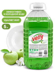Средство для мытья посуды Velly Зеленое яблоко 5кг ПЭТ